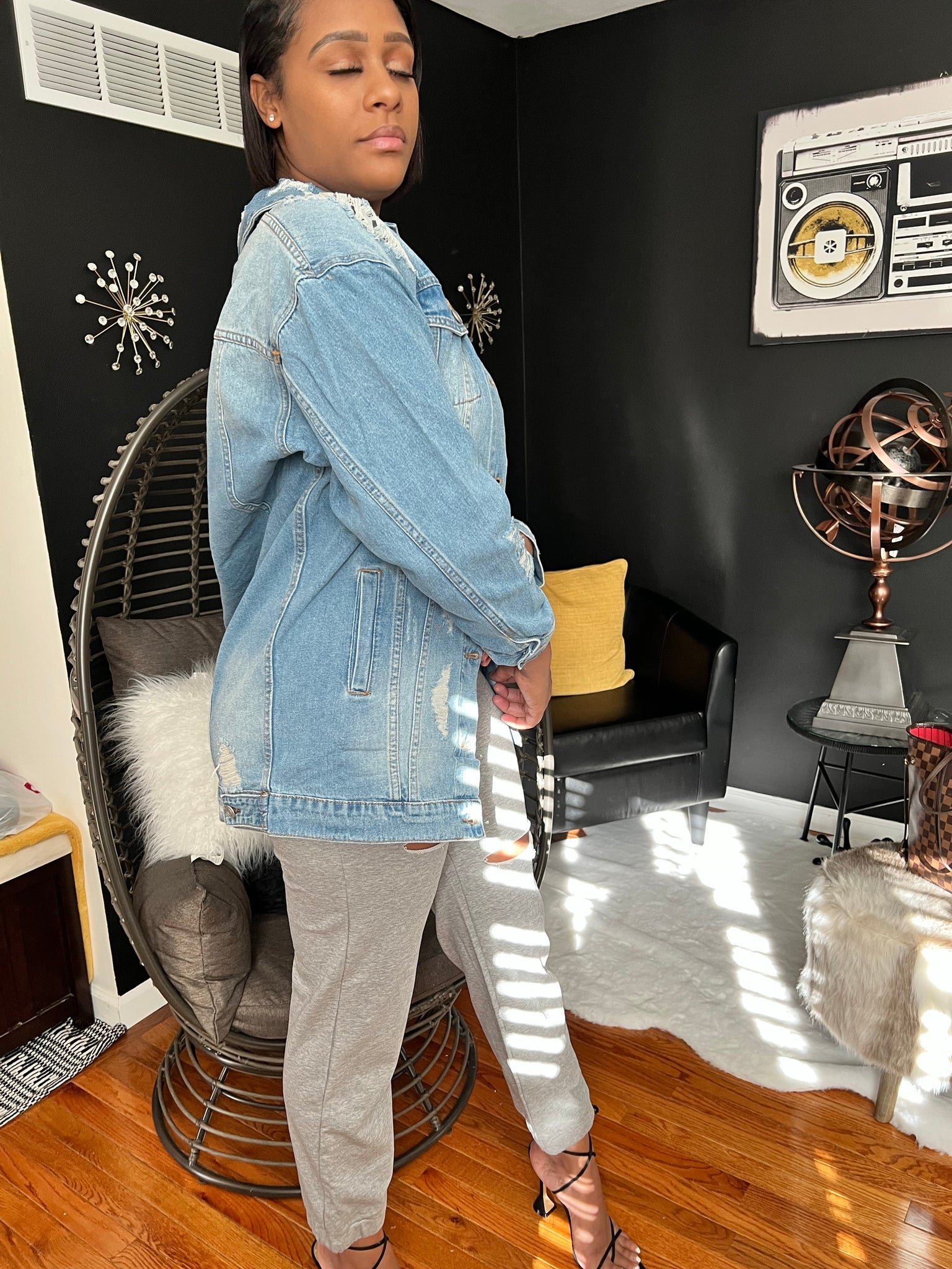 Oversized Denim Jacket – IAMHERSTL