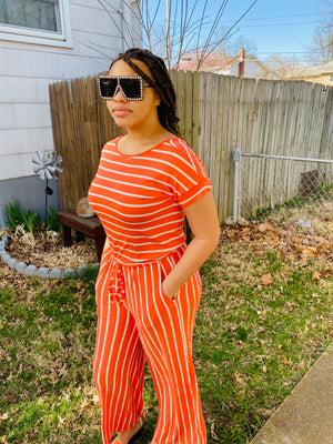 Orange Stripe Jumper